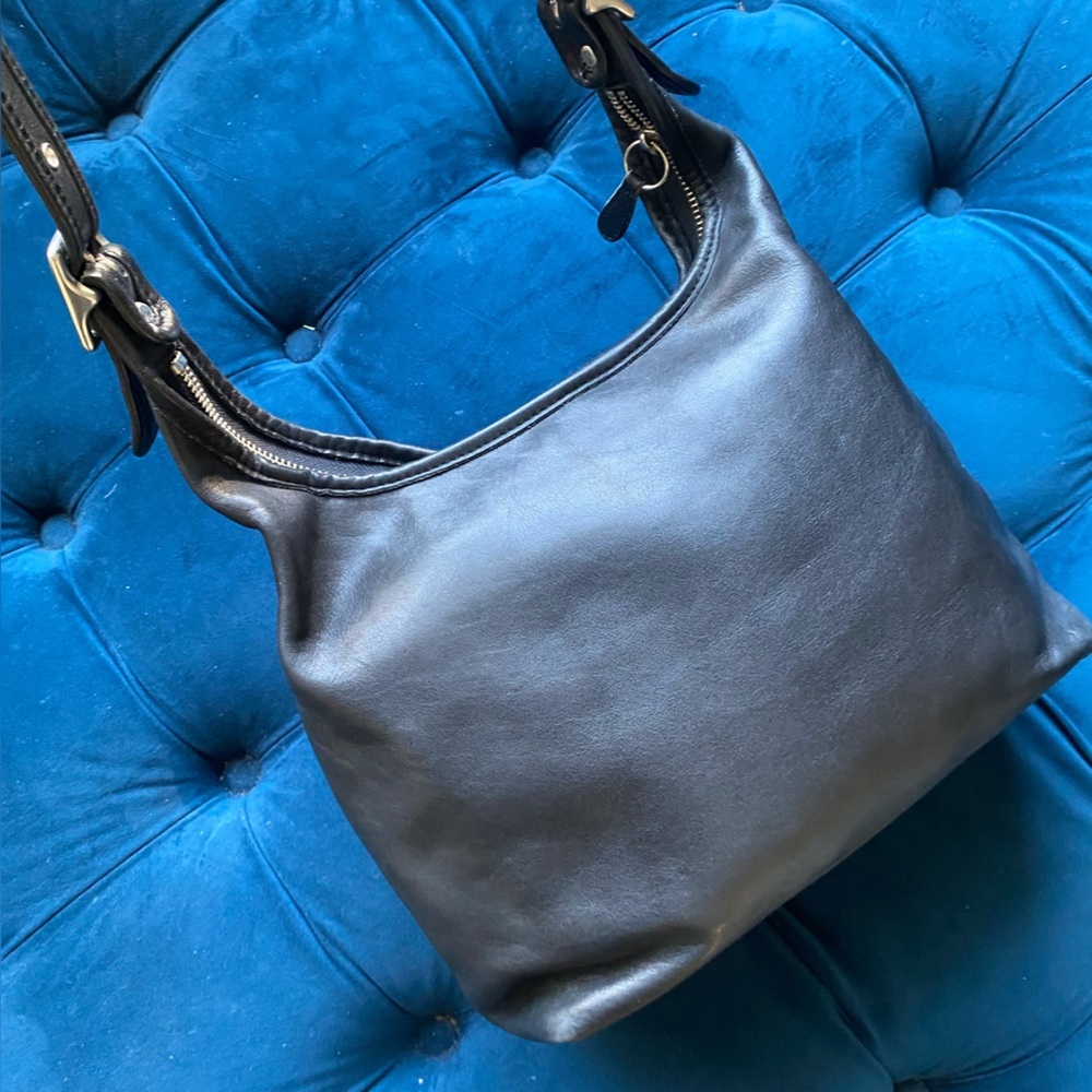 COACH VINTAGE LEGACY BLACK LEATHER BAG - Picture 5 of 13